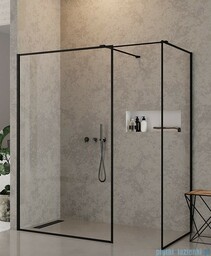 Czarna kabina prysznicowa 170x120 cm EXK-0127 New Modus