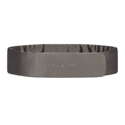 Dore & Rose Silk Headband Charcoal Opaska