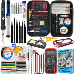 Lutownica Zestaw Do Lutowania Odsysacz Cyna Pasta Rurki