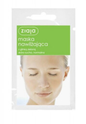 ZIAJA Maska nawilżająca z glinką zieloną, 7ml