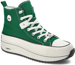 Rieker Zielone Sneakersy Modne Obuwie Damskie