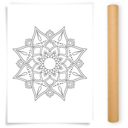 Pakamera Plakat do Kolorowania Mandala 50x70cm