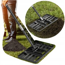 Równiarka Niwelator Terenu Ręczny Grabie Rozprowadzacz Ziemi Piaskowanie