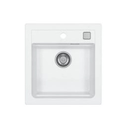 Alveus Atrox 20 1131986 Granitowy Biały Zlewozmywak prostokątny