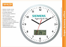 Zegar reklamowy z wyś. LCD /345mm