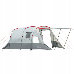 Namiot Kempingowy Turystyczny Duży 6-8 Osób 2 Sypialnie