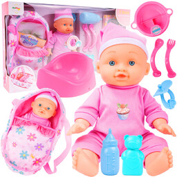 Lalka Bobas Nosidełko Siusiająca Mówiąca Nocnik