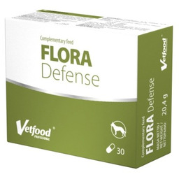 VetFood Flora Defense probiotyk pies i kot 30