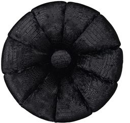 White House Design Puf Black Flower
