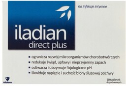 ILADIAN DIRECT PLUS Tabletki dopochwowe hamujące rozwój infekcji