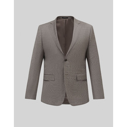 marynarka do zestawu malgrate brązowa classic fit