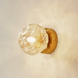 Lampa Ścienna Lindby, Piatra, ściemnialny, transparentny, salon, szkło,