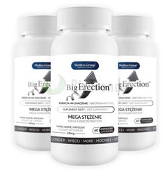 MEGA ZESTAW 2+1 Gratis BigErection 180 tab. 100%