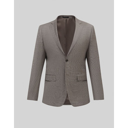 marynarka do zestawu malgrate brązowa slim fit