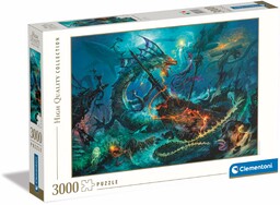 Clementoni Puzzle The Underwater Battle, 3000 Sztuk, High