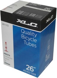 XLC Unisex Adult VT-S26 dętka rowerowa, czarna, 26X400-490