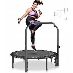 Trampolina mocna fitness z regulowanym uchwytem 129 cm