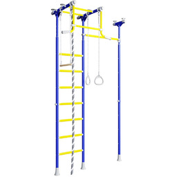 Mapiszon Drabinka gimnastyczna JOWISZ niebieski lina, kółka, huśtawka,