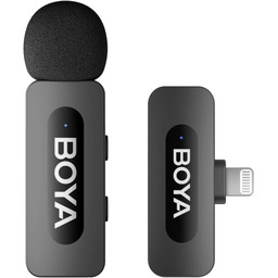 BOYA Mikrofon bezprzewodowy do iPhone''a z Lightning, BY-V1