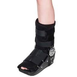 Krótka orteza stopowo-goleniowa z zegarem - dobra stabilizacja,