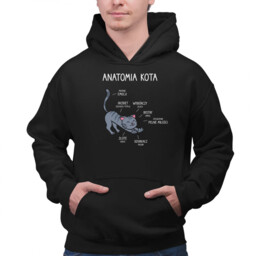 Anatomia kota - męska bluza na prezent