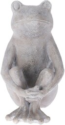 Dekoracja ogrodowa Siedząca żaba I, 21,5 x 17