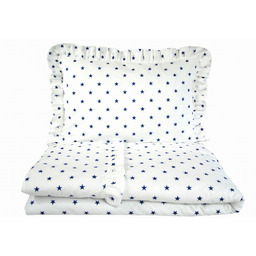 Pościel do łóżeczka dla chłopca z falbanką 90x120