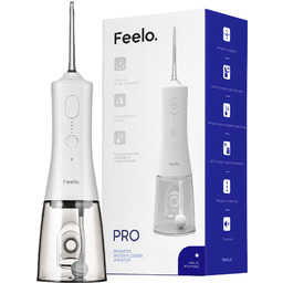 Irygator do zębów bezprzewodowy Feelo Pro White 4