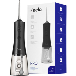 Irygator do zębów bezprzewodowy Feelo Pro Black 4