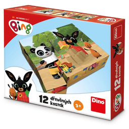 Drewniane klocki dla dzieci 3+ układanka puzzle