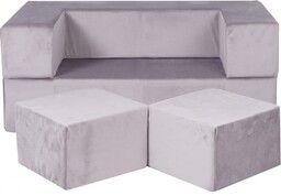 Cube Sofa dziecięca, Szara - MeowBaby