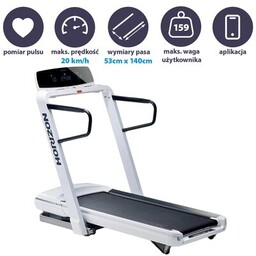 HORIZON FITNESS Bieżnia elektryczna Omega Z Biały 2200W