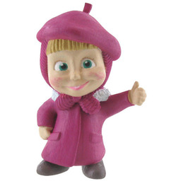 Masza i Niedźwiedź, figurka Masza malarka