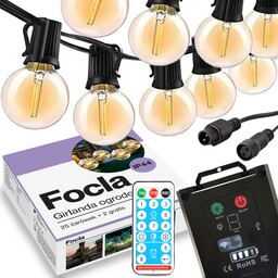 Girlanda Solarna Ogrodowa 25LED 2 10m Lampki Solarne