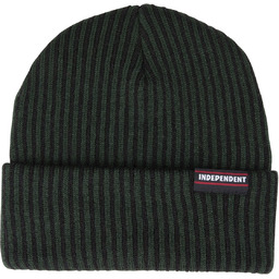 czapka zimowa INDEPENDENT ITC STREAK LABEL BEANIE Black/Green
