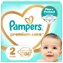 Pampers Premium Care rozmiar 2, 136 szt., 4-8