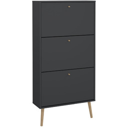 Szafka RTV biała / dąb mat 117 cm