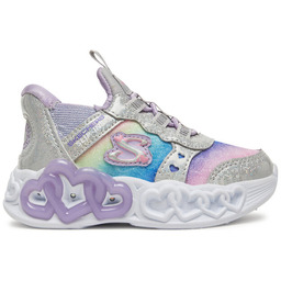 Sneakersy Skechers Infinite Heart Lights-Eternal Shimmer 303755N/SMLT Srebrny