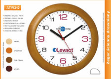 Zegar reklamowy drewniany /340mm