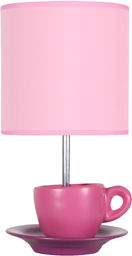 Candellux CYNKA 41-34809 lampa stołowa abażur różowy 1X60W