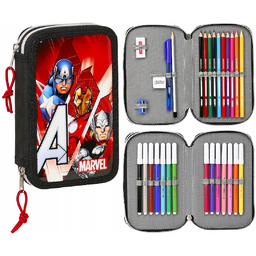 Piórnik Marvel Avengers 2Komory Pisaki Kredki 28el