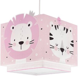 Lampa wisząca dziecięca Dalber Baby Jungle, różowa