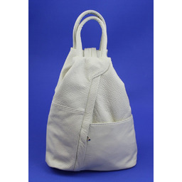 Plecak Skórzany PolskaGalanteria (PL) JOANNA KREMOWA Skóra Naturalna