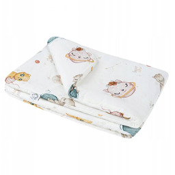 Bambusowa kołderka niemowlaka Kotki 65x75cm
