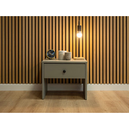 OUTLET - Szafka nocna drewniana SALLY szara