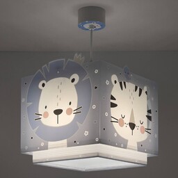 Lampa wisząca dziecięca Dalber Baby Jungle, niebieska