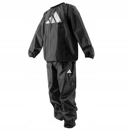 Kombinezon, komplet Dres sauna/ Sauna suit Adidas Czarny/Biały