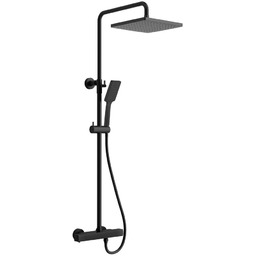 Zestaw prysznicowy z baterią termostatyczną, czarny mat KJ639