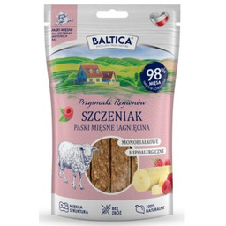 BALTICA Przysmak dla psa Mięsne paski Szczeniak Jagnięcina