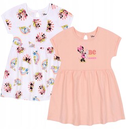 2x Letnia, niemowlęca sukienka Myszka Mickey 86 cm